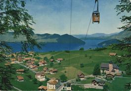 Ältere Ansichtskarte Emmetten mit Luftseilbahn