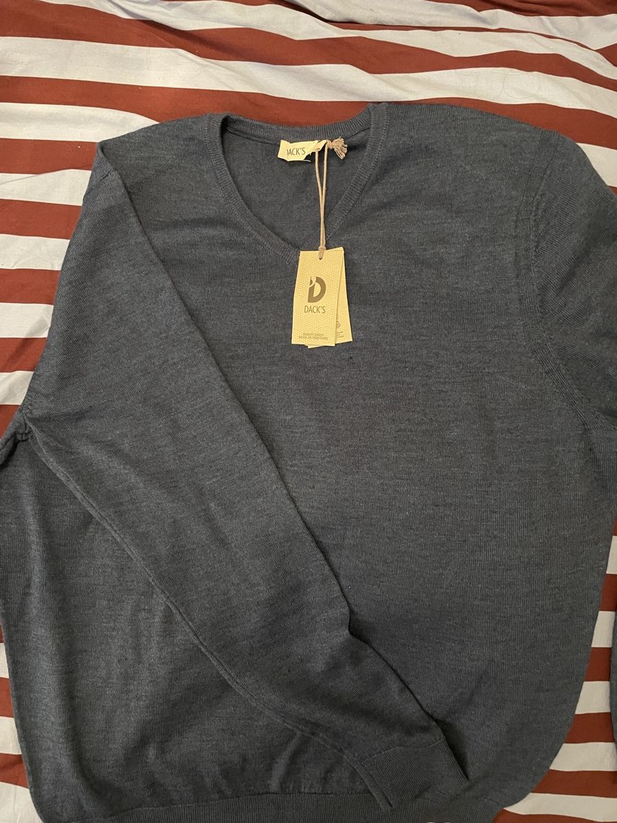 Maglioni & Felpe: Neuer Pullover Dack's Merinowolle XXL Dunkelblau – Nuovo e nell'imballaggio originale da Zürich venduto da fab_8myf 1