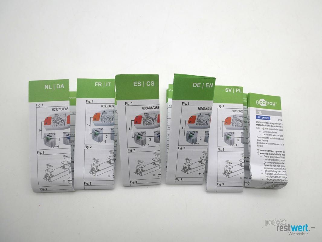 Componenti elettronici: GOOBAY LED-Trafo 12V, max. 15W – Nuovo (secondo la descrizione) da Winterthur venduto da Restwert_Winterthur 3