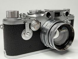 Leica IIIc Summitar 5cm filmgetestet/neu beledert (Wetzlar)