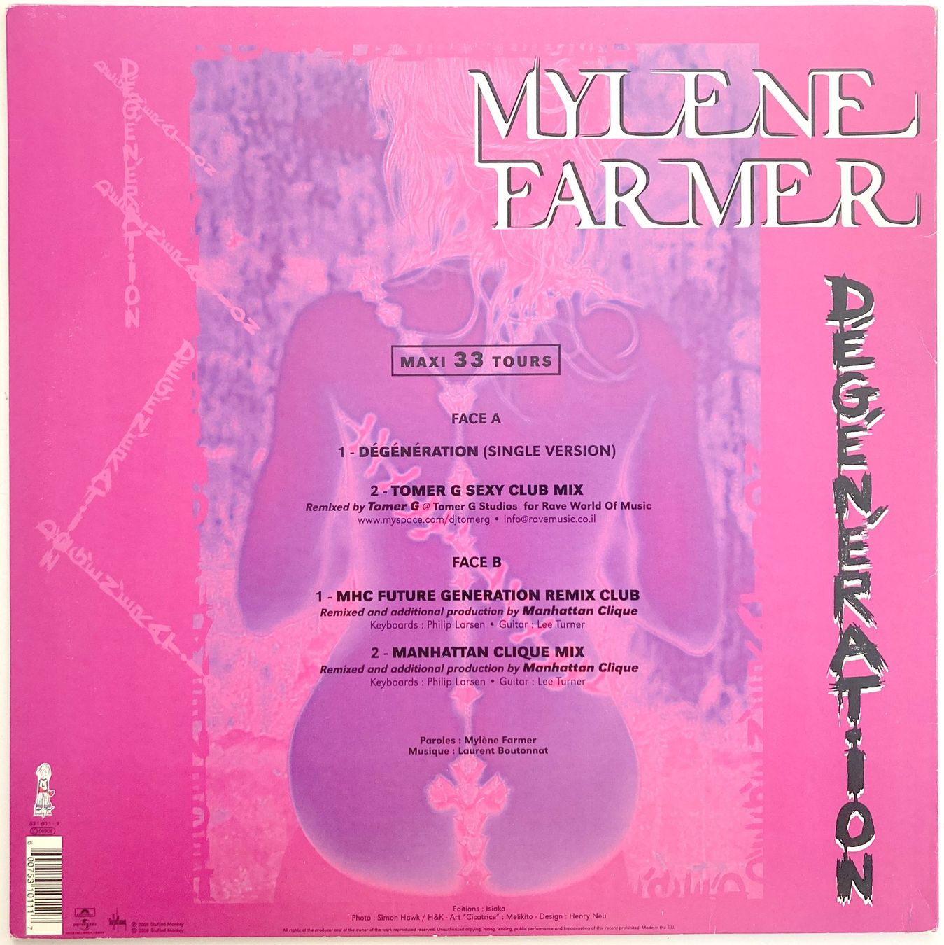 Schallplatten: MYLENE FARMER - DEGENERATION – Gebraucht aus Bottens von hotter-than-hell 1