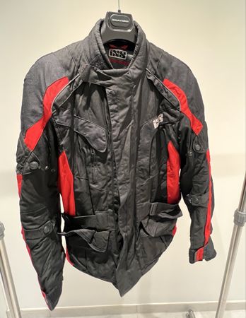 Motorradjacke ISS, Grösse L, schwarz/rot