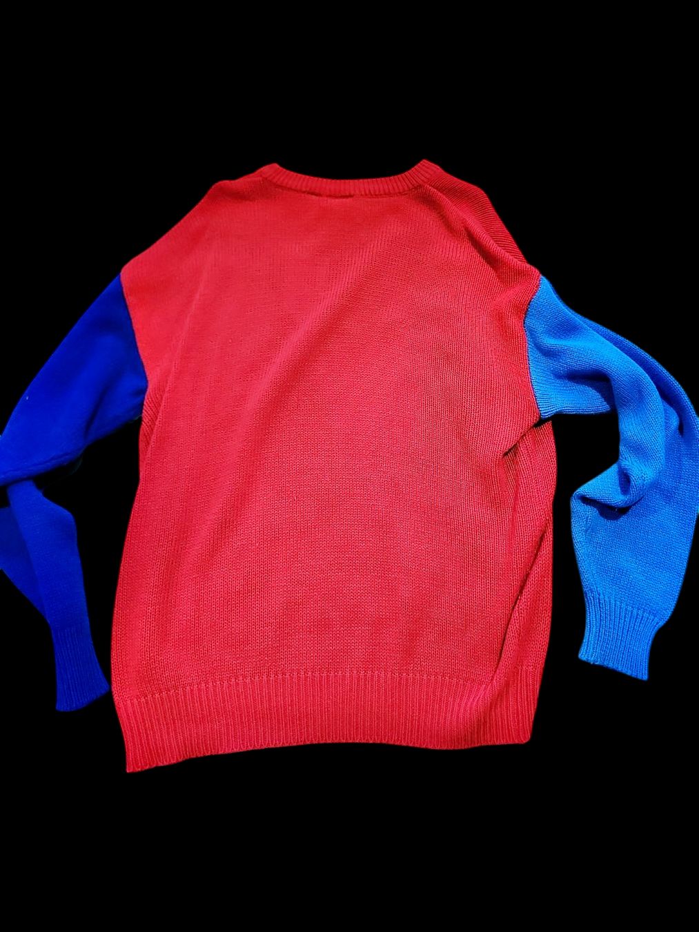 Maglioni & Felpe: Colorblock Rot-Blau Rundhalspullover – Nuovo (secondo la descrizione) da Zug venduto da vinokilo 1