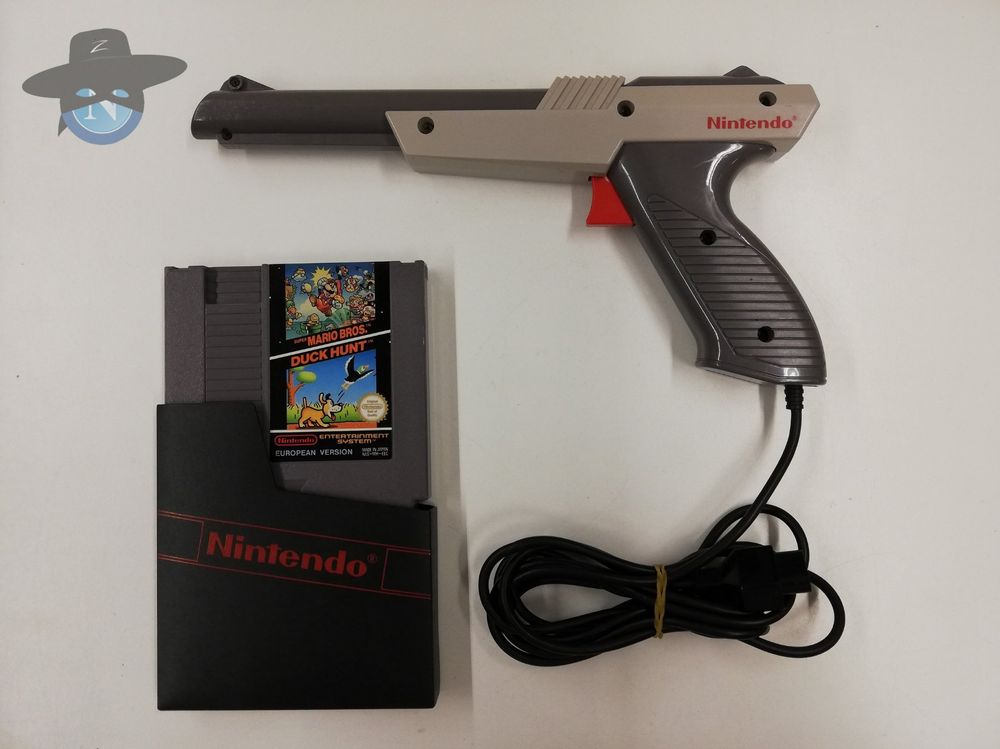 Zapper Lightgun + Duck Hunt + Super Mario Bros /Nintendo NES Kaufen