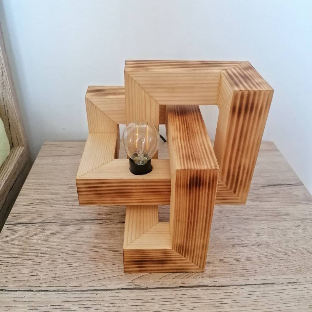 Lampade: Holz Illusion Lampe Massiv – Nuovo e nell'imballaggio originale da Zürich venduto da Miki_Schreiner 2
