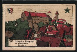 Steindruck-AK Nürnberg, XVa Universala 
