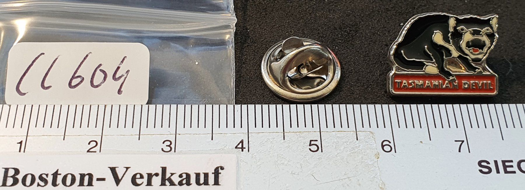 Placchette & Badge: CC604 - Pin Tasmanian Devil Tasmanischer Teufel – Usato da Reinach BL venduto da Boston-Verkauf 1