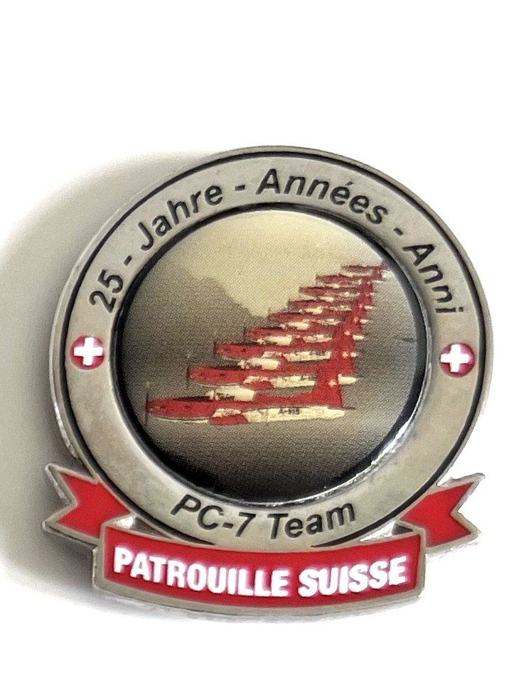 Schweizer Armee Placchette & Badge: Pin Schweizer Armee Patrouille Suisse PC 7 Team – Usato da Kriens venduto da TSCH1