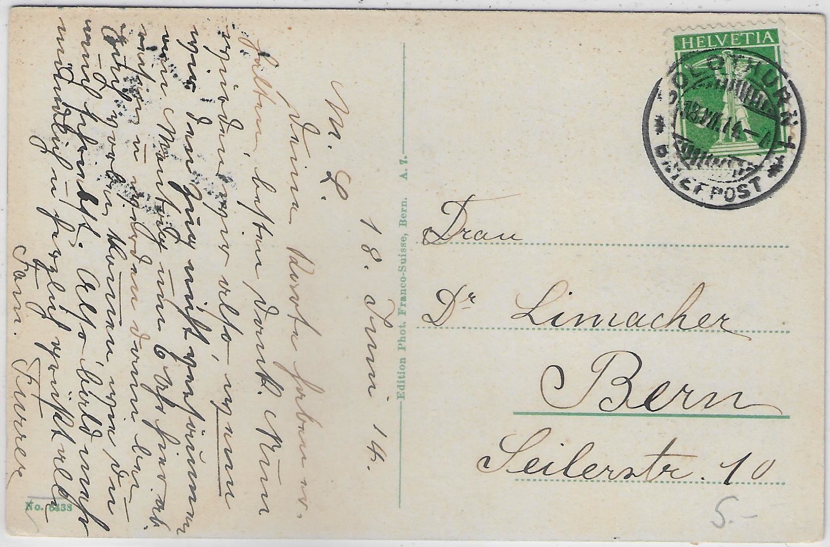 Cartoline postali: Solothurn - St. Ursenbastion - Litho – Usato da Ettingen venduto da Kartenplanet 1