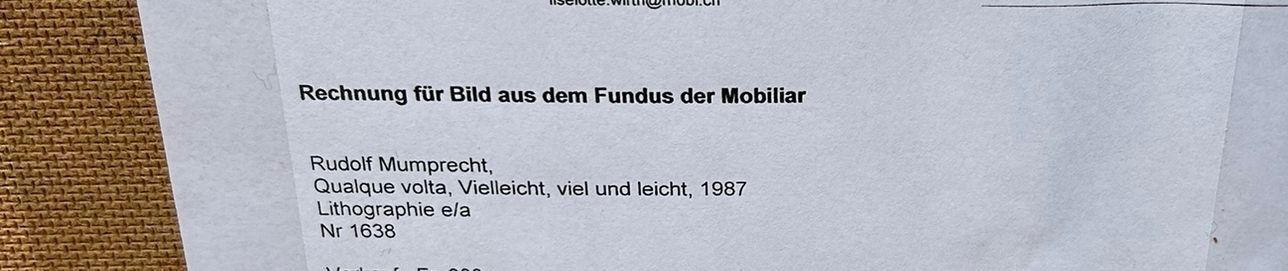 Grafiken & Lithographien: MUMPRECHT Rudolf 1918-2019 Graphik sign/nr – Gebraucht aus Bern von Jwpm66 2