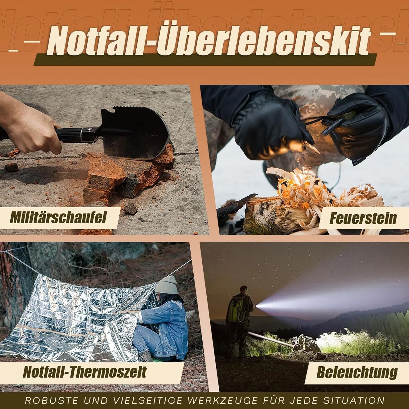 Tutti gli attrezzi: Survival Kit 140in1 Erste Hilfe Notfallradio – Nuovo e nell'imballaggio originale da Schaffhausen venduto da her_zt65 7