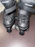 Power Rollschuhe verstellbar Grösse 31-34 Schwarz gebraucht