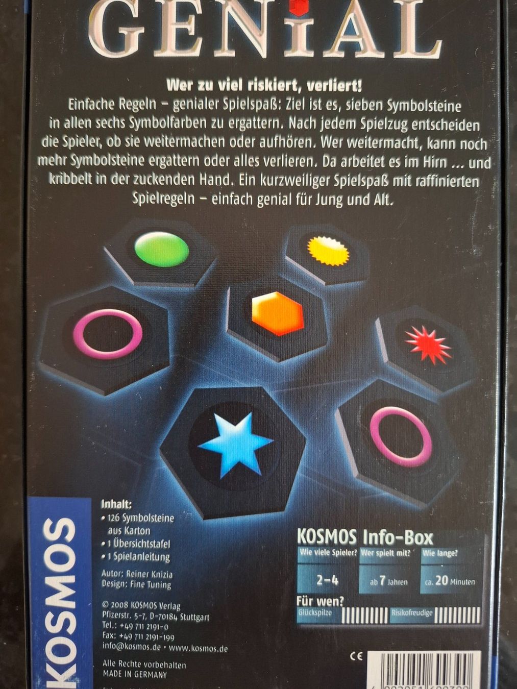 Kosmos Spiele: Kosmos Spiel: "Einfach Genial" ab 7 Jahren – Gebraucht aus Grüningen von jadranko 2
