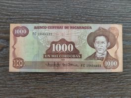 Nicaragua 1'000 Cordobas 1985 !!!!!