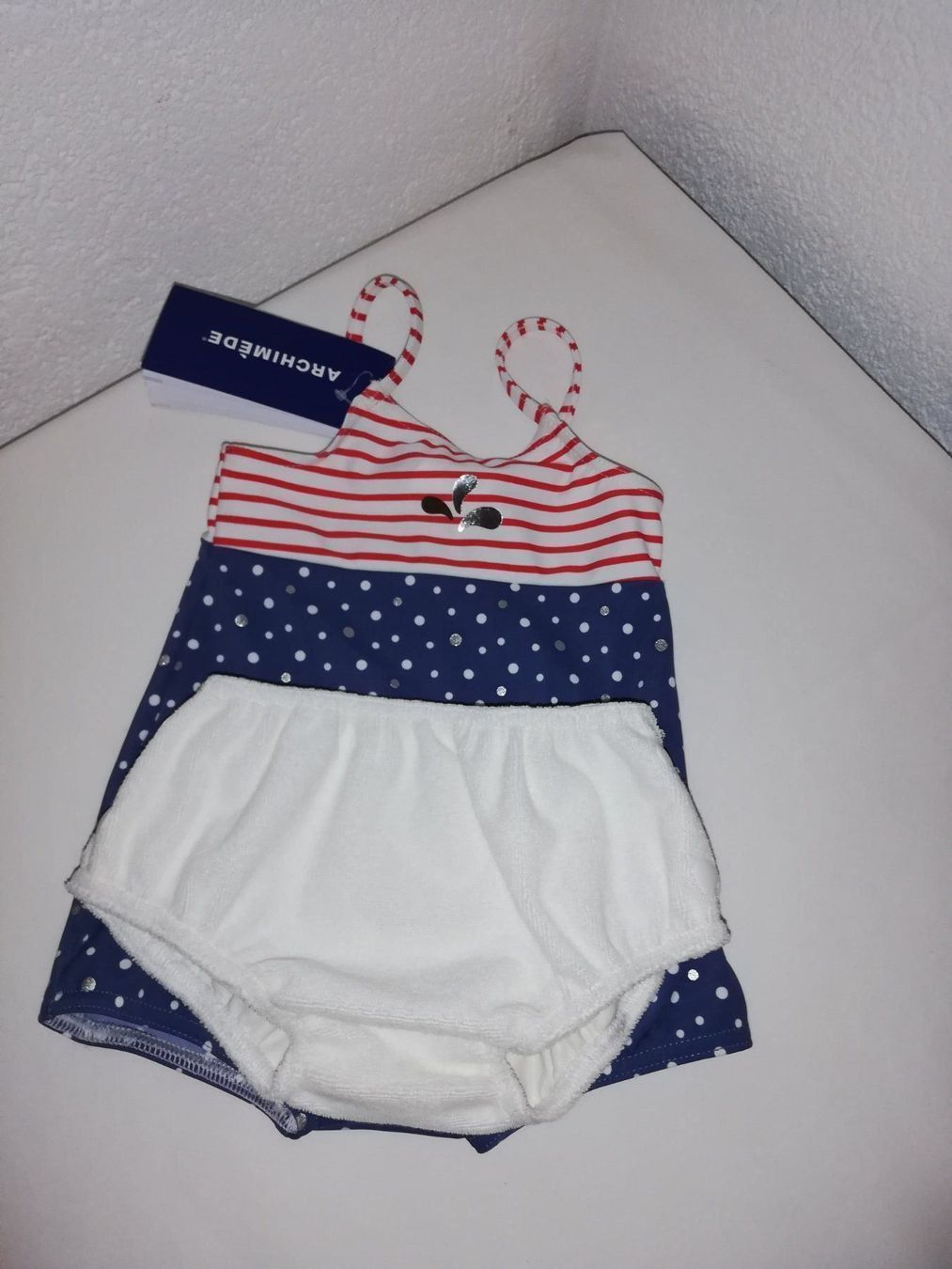 Costumi da bagno: Archiméde Badeanzug Gr 3-6monate Neu ab 1.- – Nuovo (secondo la descrizione) da Schweizersholz venduto da freyle1 2