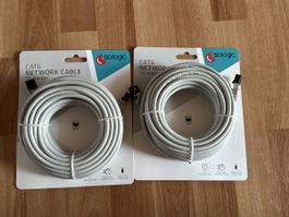 2x Sologic CAT6 Netzwerkkabel, 10 Meter, Neu, Original