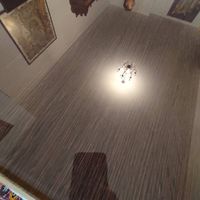 Tavolo Pfister in legno e vetro