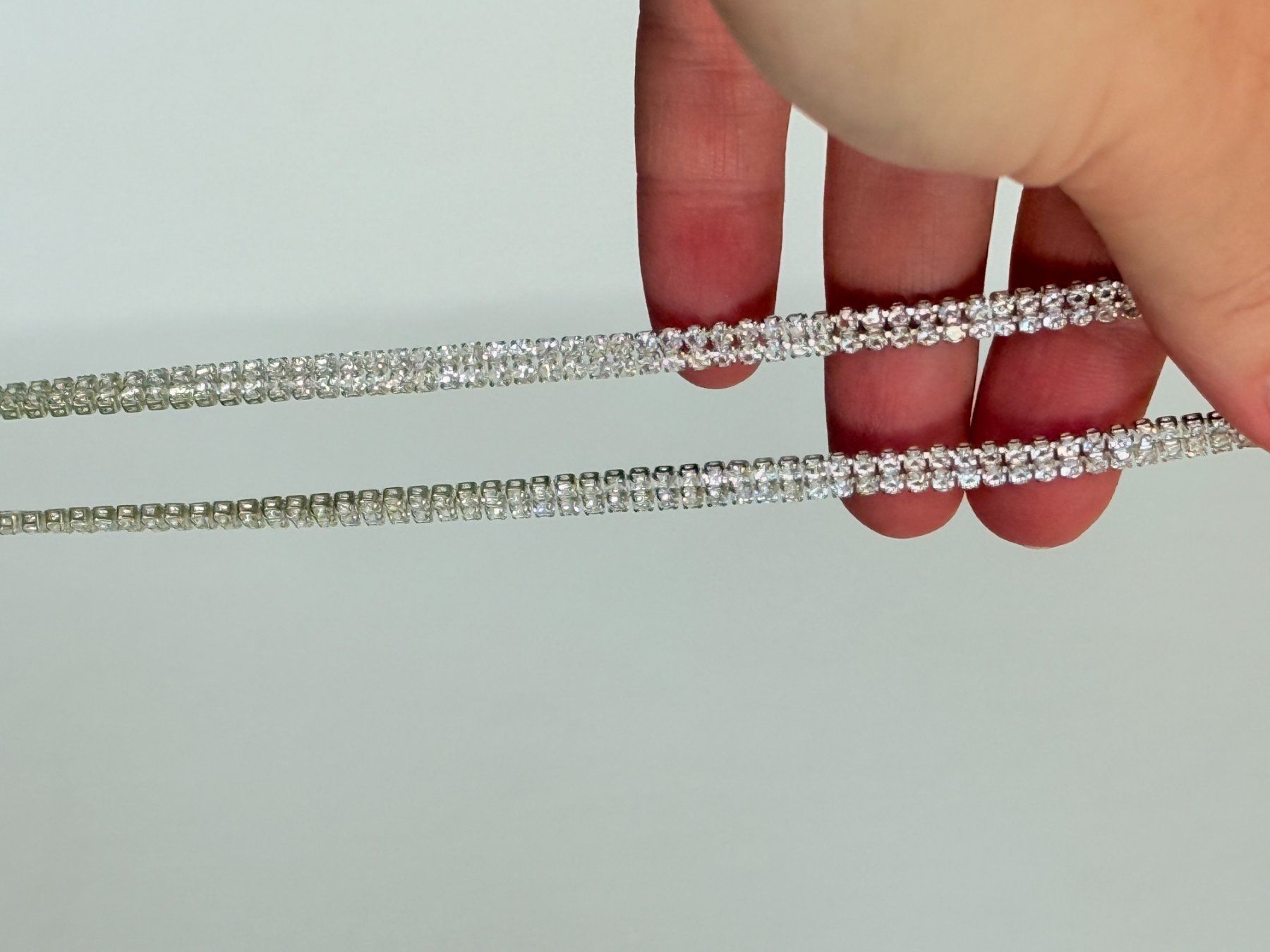 Bracelets: Bracelet ? double rangée strass neuf – Neuf avec emballage d'origine à Genève par AGBERG 4