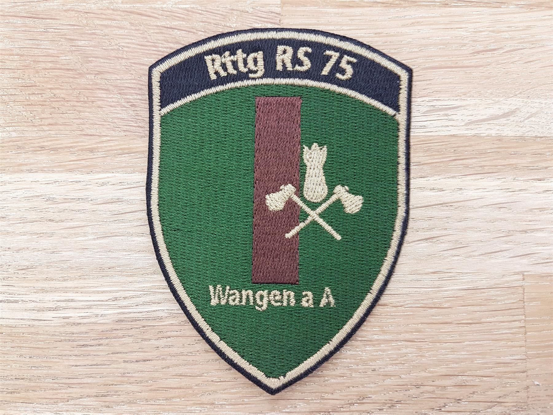 Plaketten & Abzeichen: Badge Rttg RS 75 Wangen a. A – Gebraucht aus Erlinsbach von S700