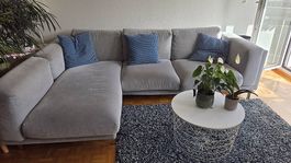 Ecksofa (waschbarer Bezug) mit Kissen