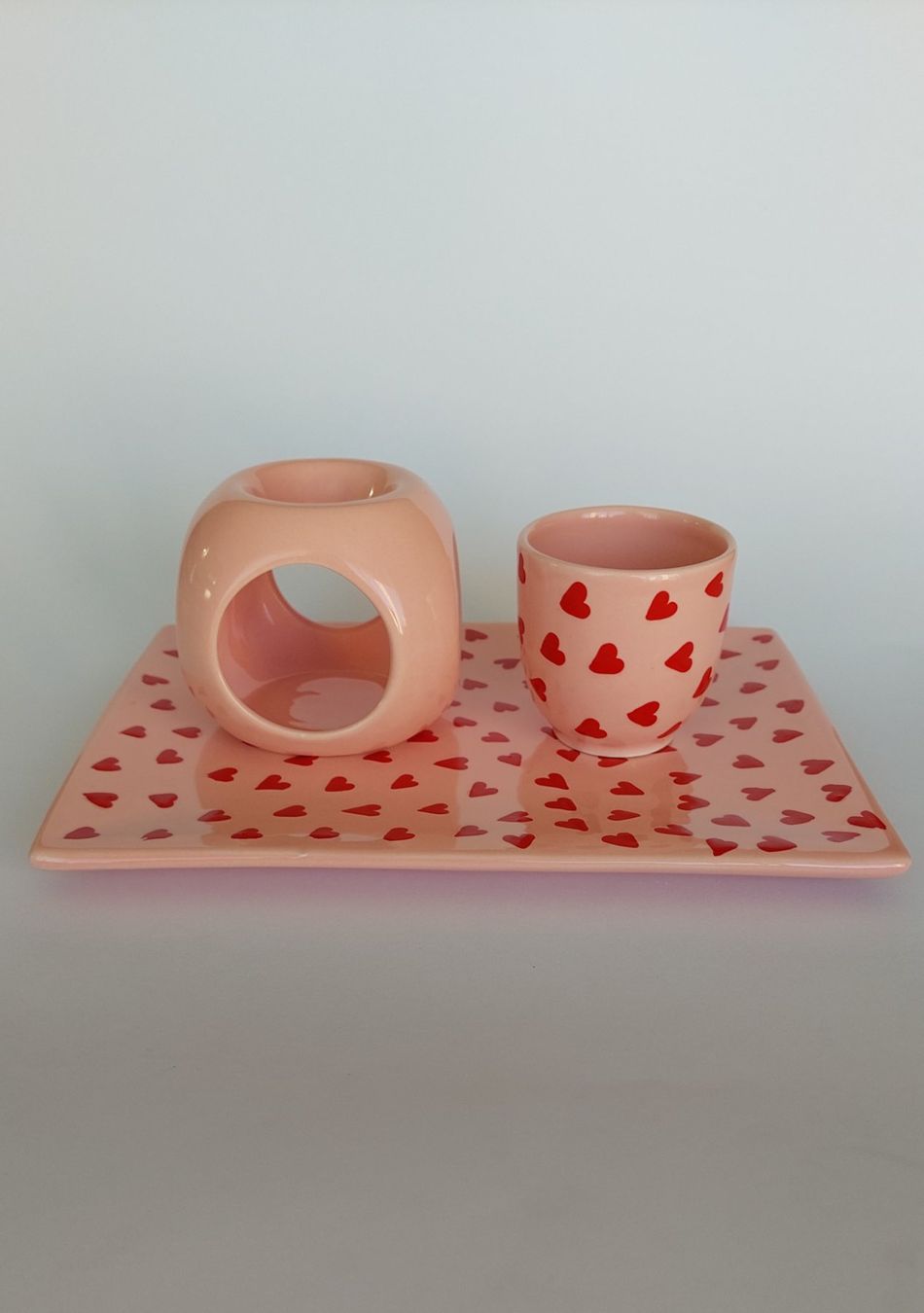 Candele: Duftlampe und Tasse mit Unterteller – Nuovo e nell'imballaggio originale da Hüntwangen venduto da Elyha