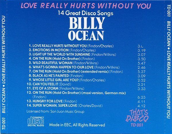 CD: Billy Ocean - Love Really Hurts Without You – Usato da Unterbch venduto da uqliv 1