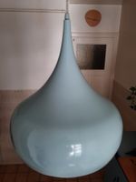 Lampe de cuisine, style vintage, en métal de couleur bleue