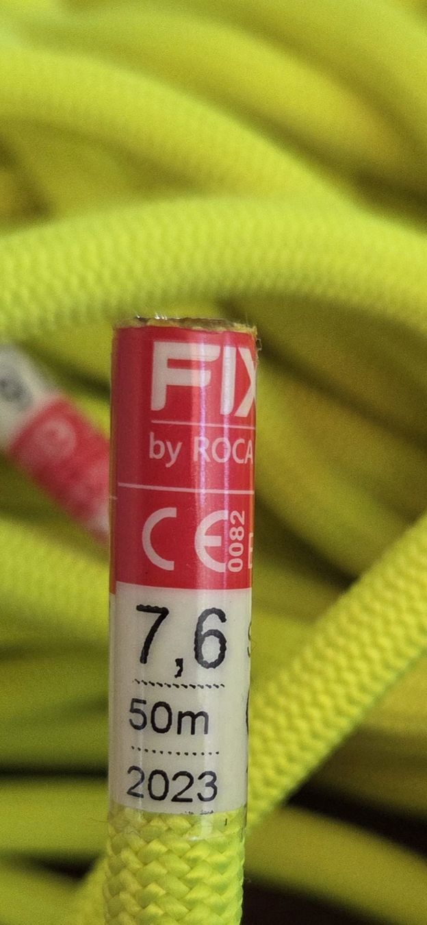 Attrezzatura da arrampicata: Fixe Seil 50m 7.6mm Halbseil, Zwillingsseil – Nuovo (secondo la descrizione) da Baden venduto da Digit6 1