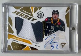 HC Lugano Game Jersey Signature Jesper Peltonen 12/30