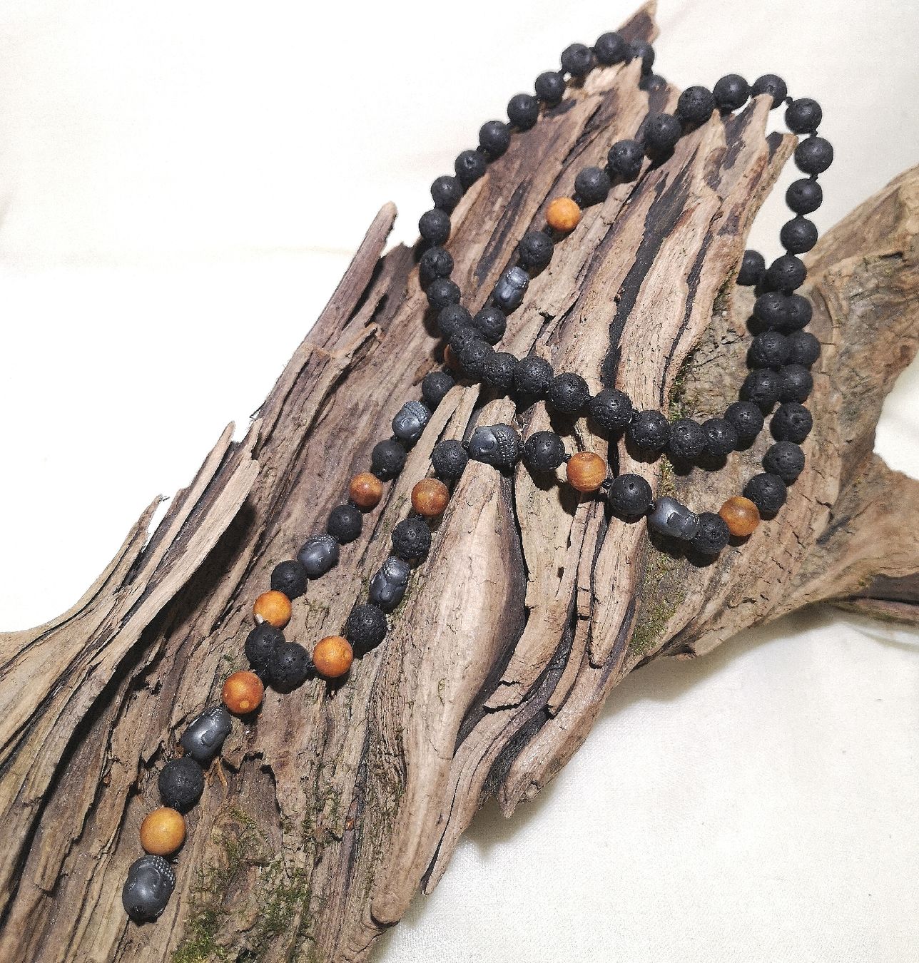 Ketten: Lava-Hämatit Stein Buddha-K. - Spendenaktion – Neu (gemäss Beschreibung) aus Unterkulm von Nachtigall 4