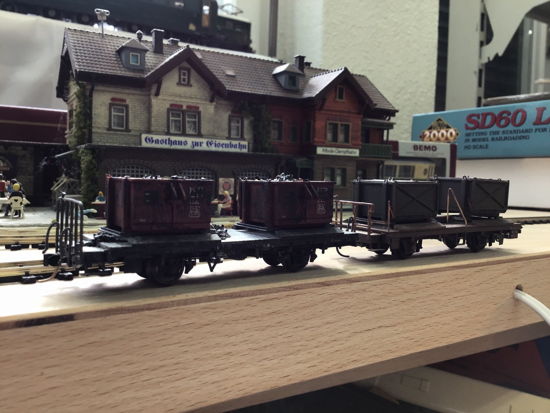 Bemo Modellini di ferrovie: BemoGüterwagenset gesupert – Usato da Männedorf venduto da Modelle-aller-Art