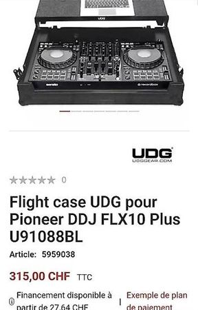 UDG Ultimate Flight Case for DDJ-FLX10