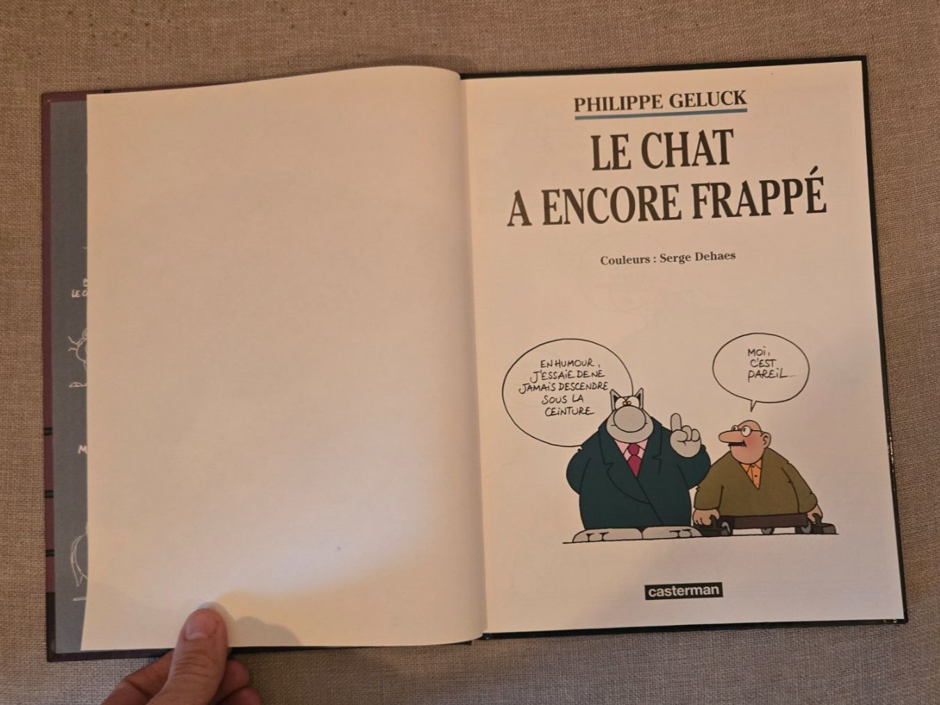 Fumetti: Le Chat N°13 - Le chat a encore frappé - EO – Usato da Crémines venduto da Blakedrake 3