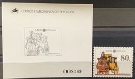 1988 Portugal Europa Schwarzdrucke + ** Selten !!