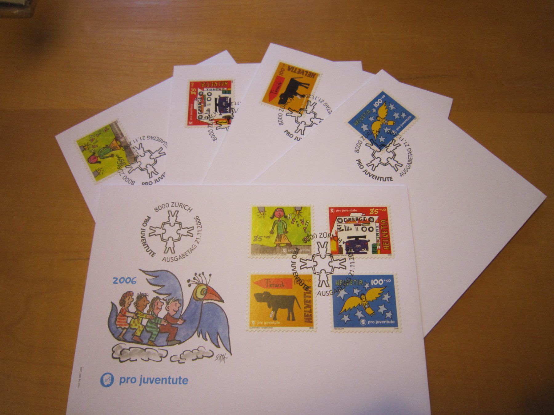 Tutti i francobolli: PJ 2006 FDC Serie einzeln und 4er – Usato da Giubiasco venduto da sal_9j6w 1