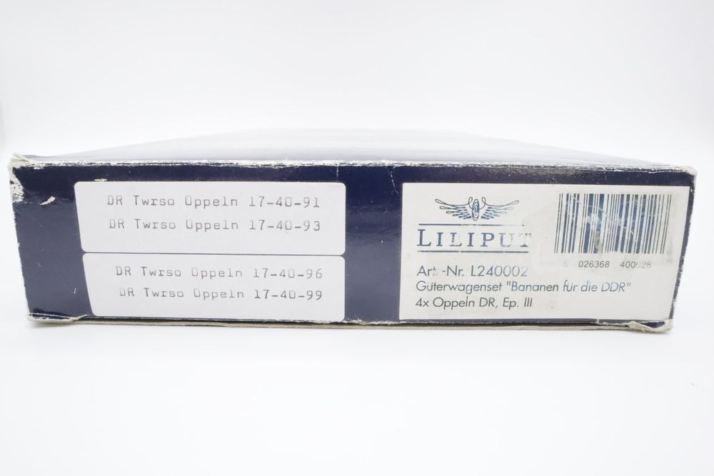 Liliput Modelleisenbahnen: Liliput L240002 Güterwagenset "Bananen DDR" DC H0 – Gebraucht aus Basel von Railfun 7