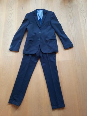 Eleganter Teenager-Anzug Dunkelblau