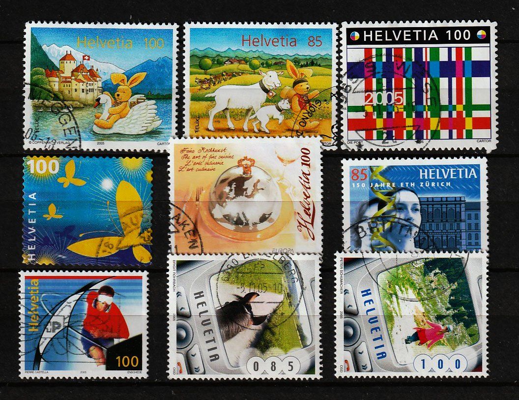Tutti i francobolli: 2005 neue Schweizermarken – Usato da Arlesheim venduto da gaugi43