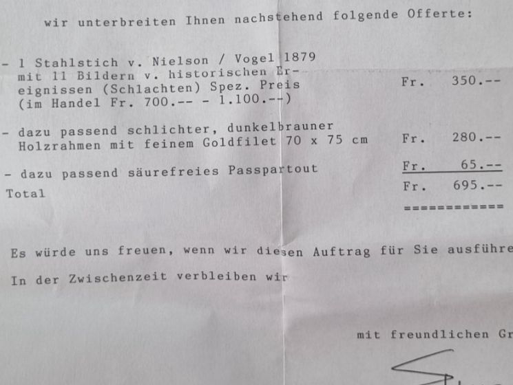 Incisioni: Stahlstich Schweizer Schlachten – Usato da Arlesheim venduto da Degen2 3