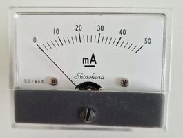 Drehspul-Einbaumessinstrument 50 mA DC