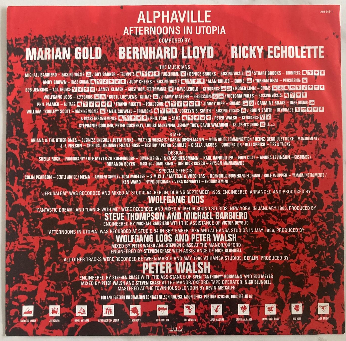 Schallplatten: ALPHAVILLE - AFTERNOONS IN UTOPIA – Gebraucht aus Poliez-Pittet von Newtown-Records 2