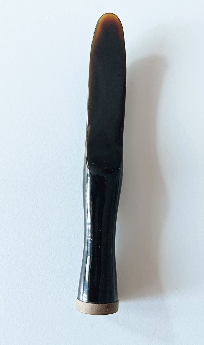 Pipe & Accessori: Pfeiffenstopfer aus Horn mit Metall-Einsatz – Usato da Chur venduto da elifor