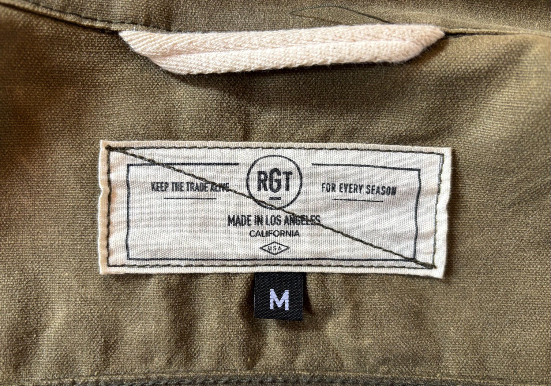 Rogue Territory Camicie: Rogue Territory Waxed Canvas Supply Jacket - Olive - Medium – Usato da Zürich venduto da dom_9h7m 2