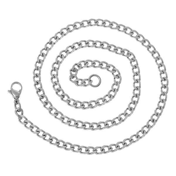 Catenine: Hübsche Chromstahlkette 460mm lang – Nuovo (secondo la descrizione) da Schwanden GL venduto da UHRKNALL