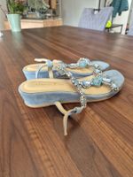 Sandalen hellblau verziert Grösse 41 Damen Sommerschuhe