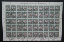 Pro Patria 1966 Bogen 10 Rp. Verkündung  Ersttag Stempel