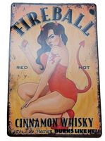 FIREBALL WHISKY - Blechschild  (neu/OVP)