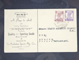 CL25 Enveloppe + Timbre Inde 1946
