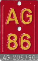 Velonummer AG 86