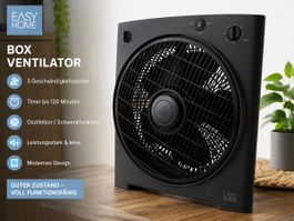 2x Easy Home Boxventilator 4 Stufen – Top Zustand